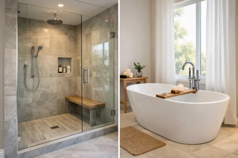 Custom Shower vs Tub: Which Fits Your Bathroom?