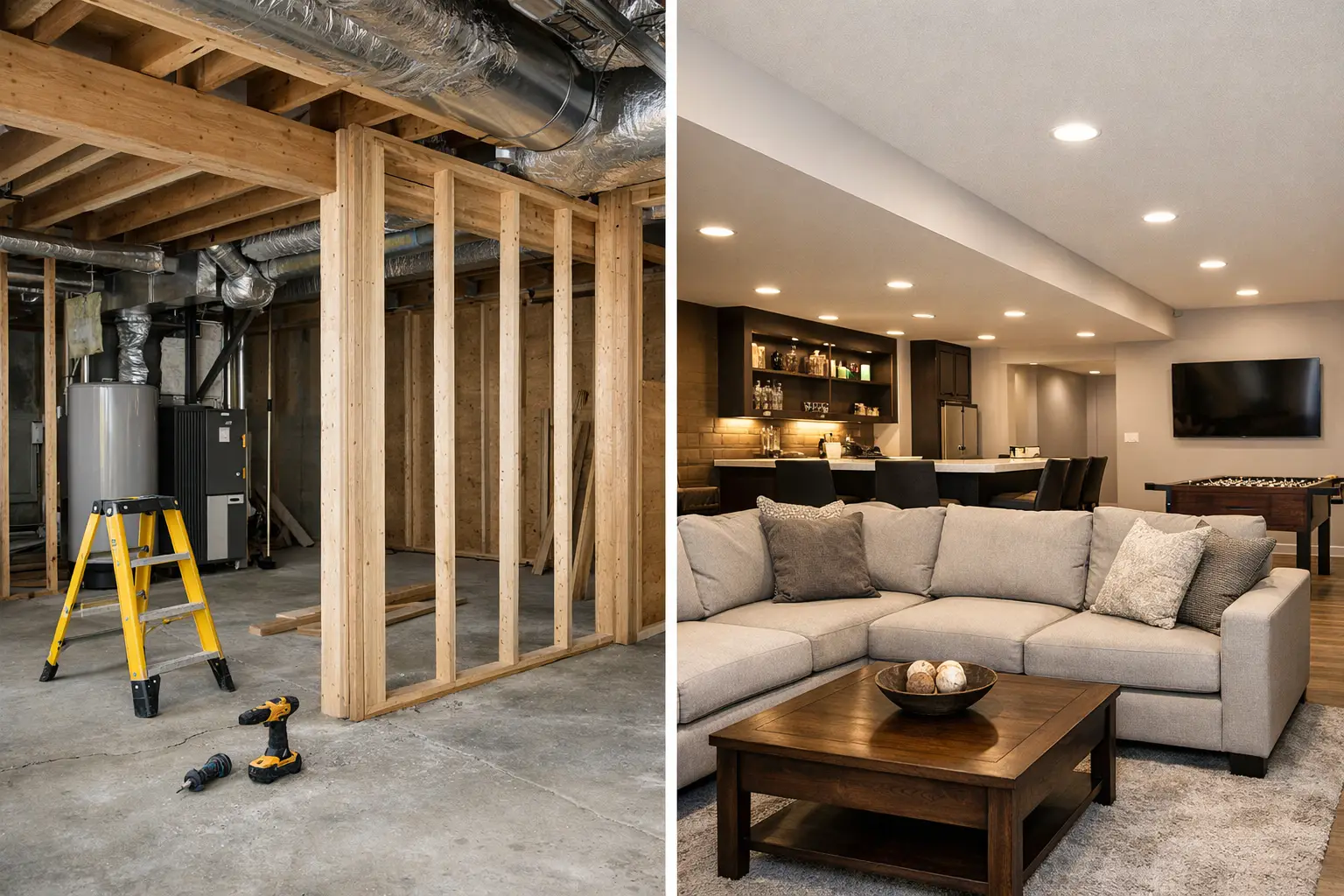 Basement Remodel vs Basement Finish Explained