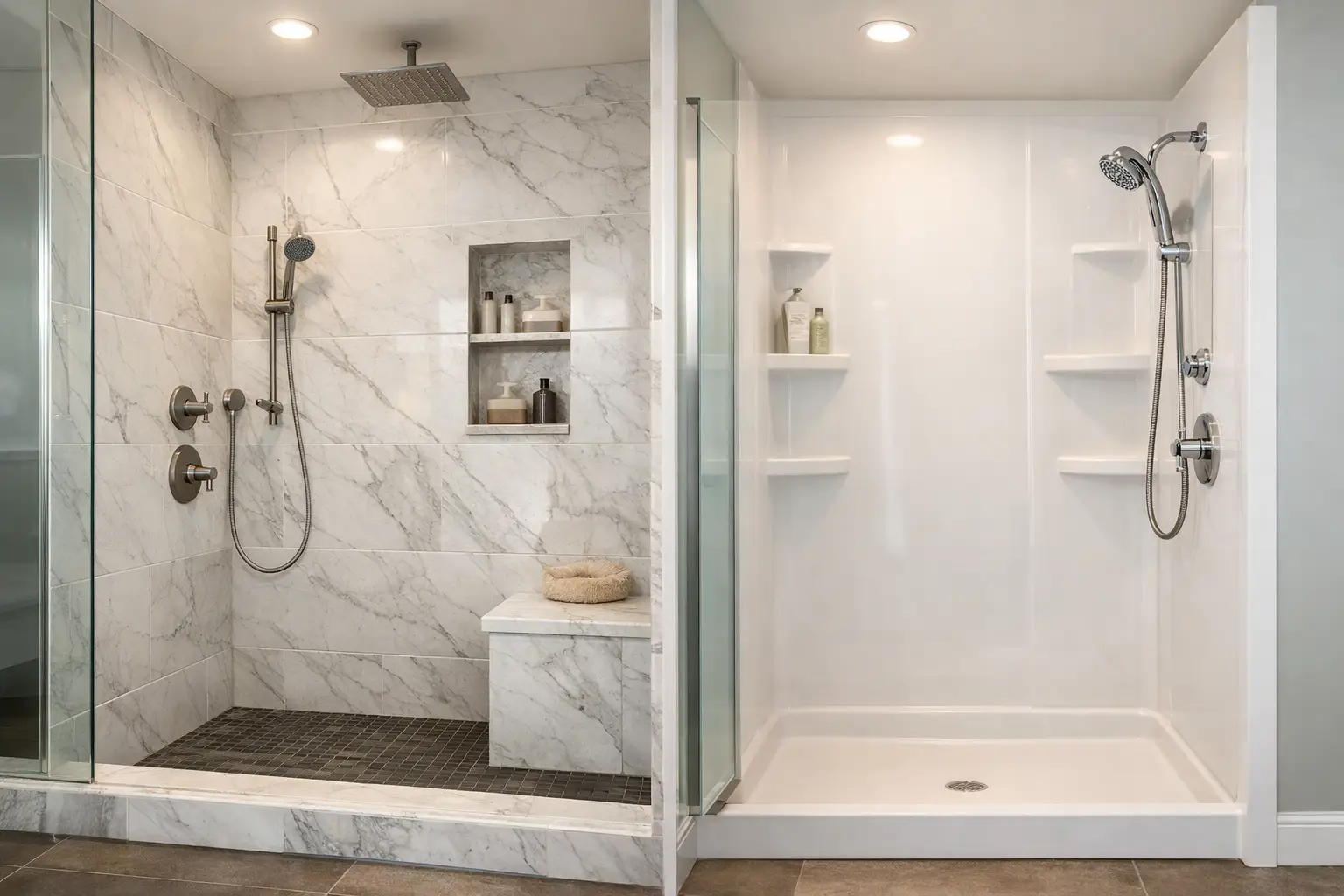 Custom Shower vs Prefabricated Shower Compared